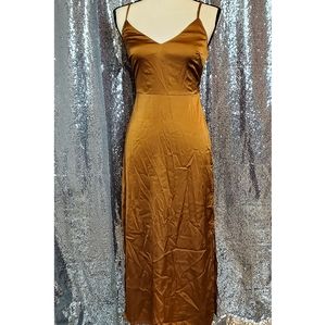 Bronze Slip Dress